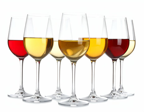 Elegant Wine Glasses Clinking Toast A Festive Image