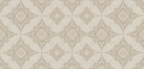 Seamless Beige Floral Pattern Background – Abstract Neutral Tone Textured Design for Wallpaper, Textile, Digital Art, and Home Décor Projects