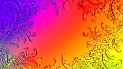 Vibrant floral frame (3)