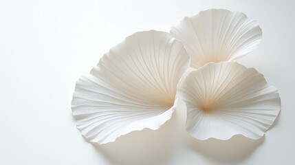 Abstract white paper flowers (1)