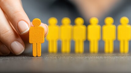 A person holding a yellow stick symbolizing organizational productivity matrix and performance measurement tools