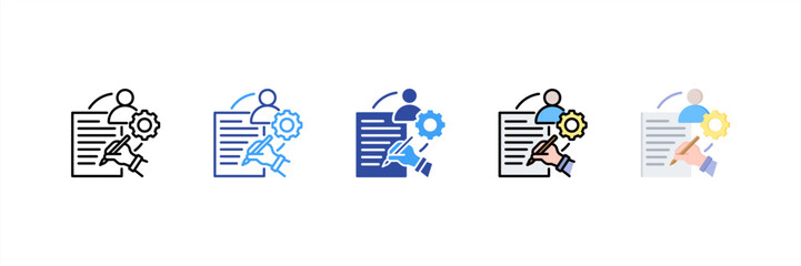 Implementation Multi Style Icon Set