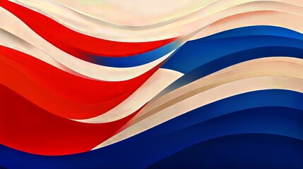 Abstract national flag illustration on plain background
