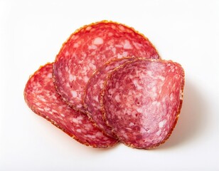 Delicious Italian Salami Slices Gourmet Appetizer Food