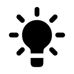 solar light bulb icon clean energy
