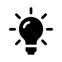 solar light bulb icon renewable energy
