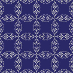 Thai style Farblic luxury seamless damask pattern
