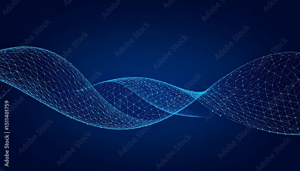 Aufkleber digital abstract waveform design.