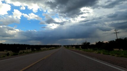 New Mexico Driving 0615 Quemado desert Road
