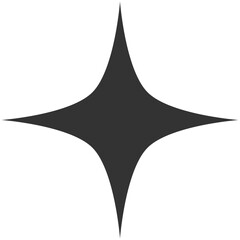 Four Pointed Star Graphic Element