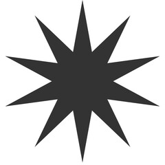 Obraz premium Starburst Shape Graphic Element