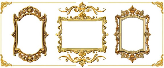 Elegant vintage frames, ornate details, vector emblems, decorative labels, luxury design,  shape,  badge