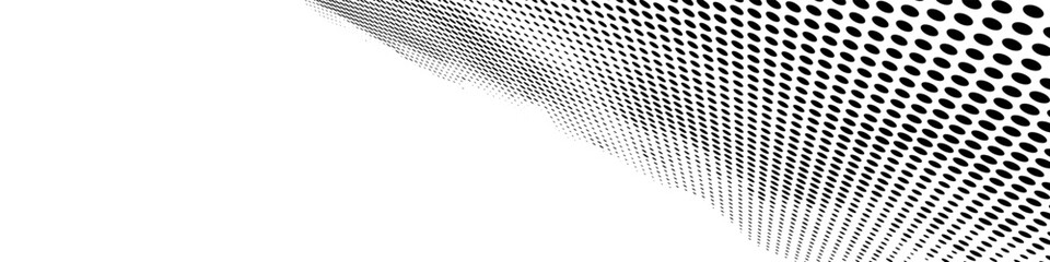 Dotted gradient halftone background. Horizontal seamless dots pattern in pop art style. Abstract modern stylish texture.