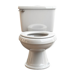 Clean white toilet bowl fixture for modern bathroom realistic high quality