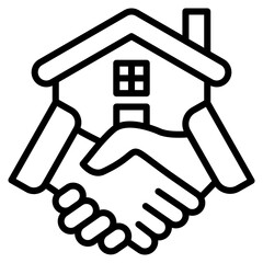 Property Agreement line icon
