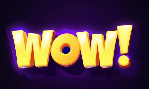3D WOW text motion graphic on blue background

 - Powered by Adobe