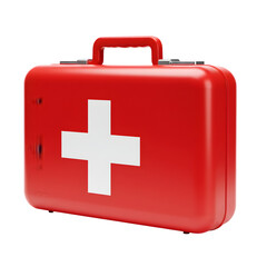 Obraz premium First Aid Kit: Essential Emergency Preparedness isolated on transparent background