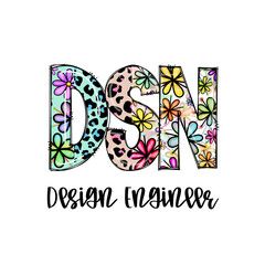Colorful Design Engineer DS Design Graphic Design