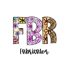 Colorful Floral & Leopard Print FBR Fashion Design