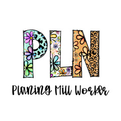 Colorful PLN Planning Mill Worker Design