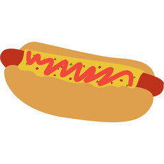 Hot dogs Vector Illustration