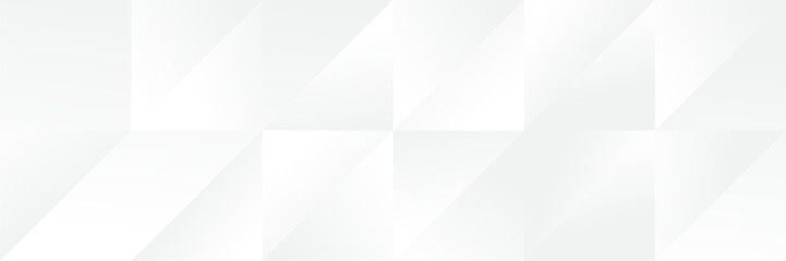 Abstract pattern white geometric banner design background.