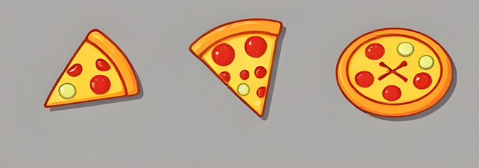 Pizza icon, Pizza vector, Pizza illustration, Slice of pizza, Whole pizza, Cheese pizza, Pepperoni pizza, Veggie pizza, Pizza slice icon, Flat pizza design, Pizza clipart, Cartoon pizza, Realistic piz