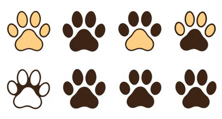 Paw icon, Paw vector, Paw illustration, Animal paw, Dog paw, Cat paw, Bear paw, Wolf paw, Pet paw print, Paw print vector, Realistic paw, Cartoon paw, Flat paw design, Minimal paw icon, Paw clipart, P