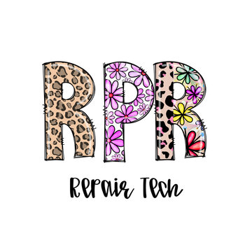 RPR Bernie Tech Design with Leopard and Flower Patterns