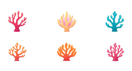 coral symbol, coral flat icon, coral reef art, coral marine life, coral doodle, coral outline, coral collection, coral pattern, reef vector, coral set, sea plant icon, coral reef design, coral clipart