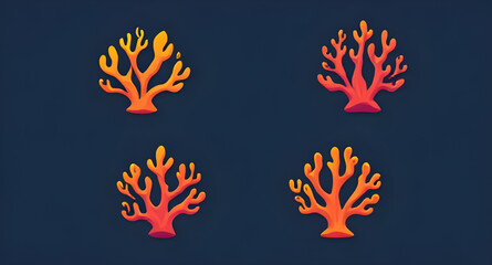 coral icon, coral vector, coral reef icon, sea coral, marine coral, ocean coral, tropical coral, coral silhouette, underwater coral, coral reef vector, coral design, coral element, coral illustration,