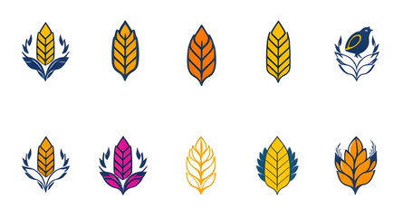 grains vector set