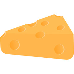 Cheese Flat Illustration