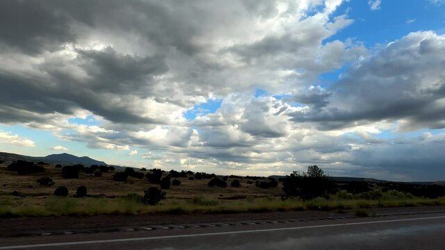 New Mexico Driving 0378 Datil Quemado desert Road