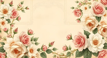 vintage flower beautiful background