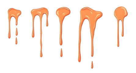 set of dripping paint