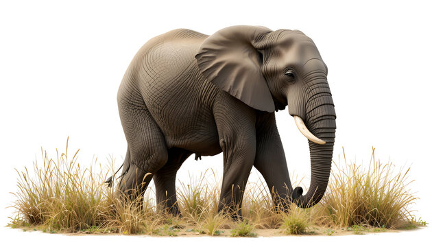Transparent PNG available
African elephant isolated on transparent background