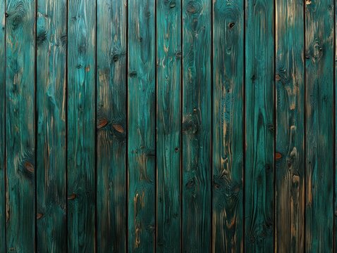 Teal-hued weathered wooden planks