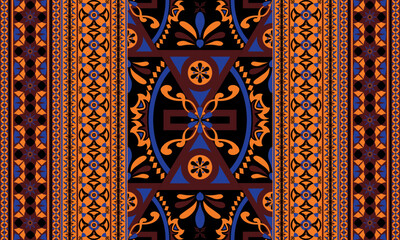 African ethnic native pattern.Traditional kente,ankara,kitenge,chitenge,capulana african wax print fabric pattern.Abstract vector motif pattern.For fabric,clothing,blanket,carpet,woven,wrap,decoration
