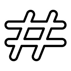 Obraz premium Hashtag Campaign — hashtag symbol with multiple social posts icon