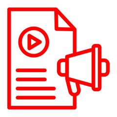 Content Marketing — a blog post or article being written icon	