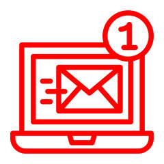 Email Marketing — an inbox with promotional emails icon	