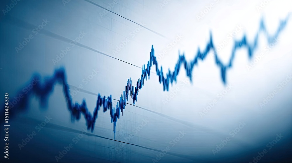Poster volume spike analysis with price and trend support concept. abstract stock market graph showing upwa