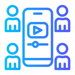 Mobile Marketing — marketing messages on a smartphone icon