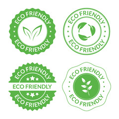 Eco Friendly Badge Design, Free Nature Badge, Vector