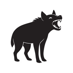 Hyena Laughing In Wild Pose