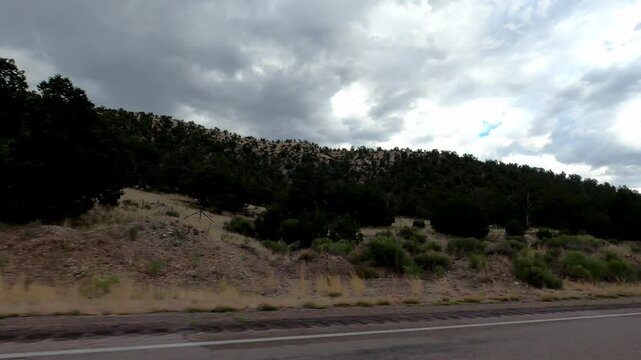 New Mexico Driving 0381 Datil Quemado desert Road