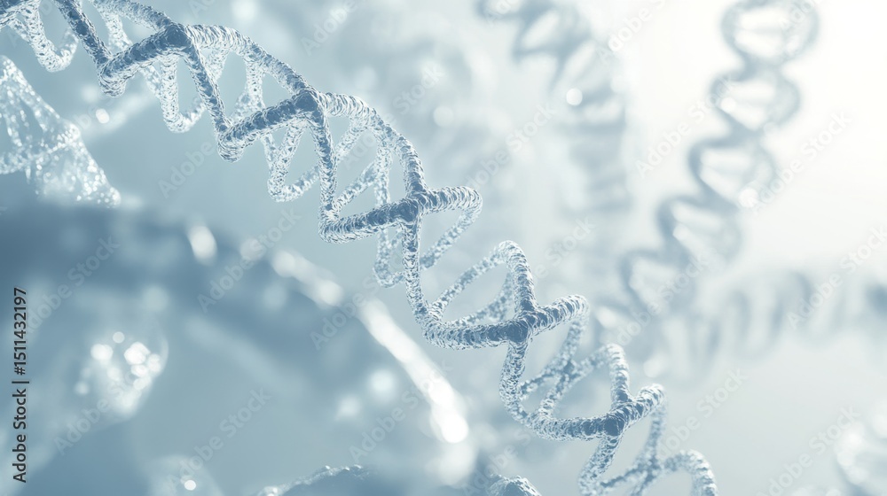 Poster detailed exploration of molecular structures laboratory setting scientific render macro environment 
