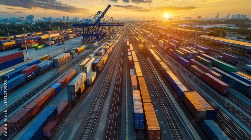 Poster optimizing container terminal operations with freight trains a comprehensive guide for efficient log