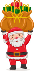 Santa Claus Character Vector Illustration